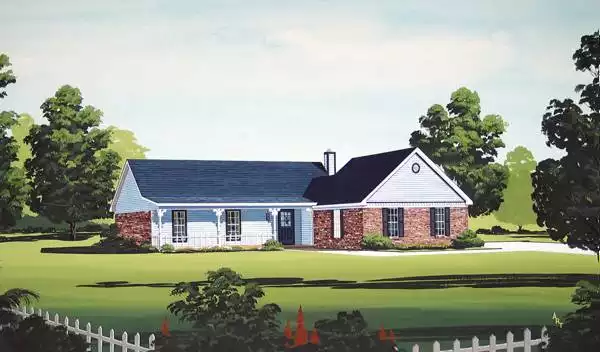 image of southern house plan 7317