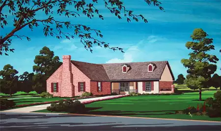 image of southern house plan 7318
