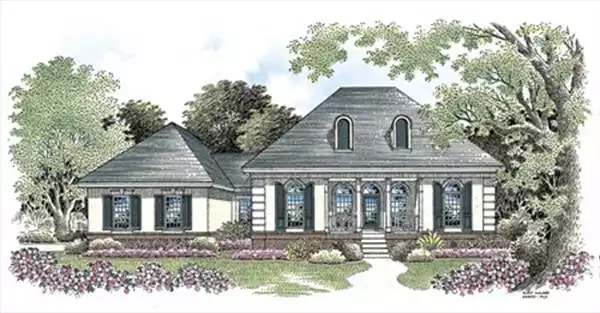 image of southern house plan 3557
