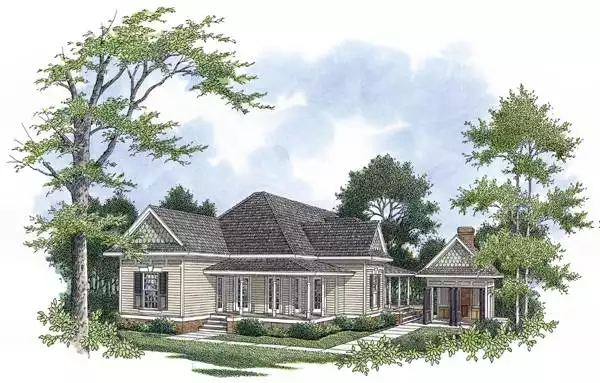 image of southern house plan 7670