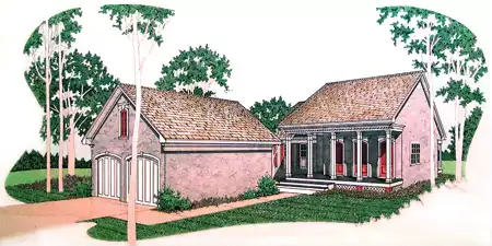 image of southern house plan 7330