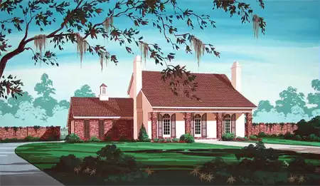 image of southern house plan 7335
