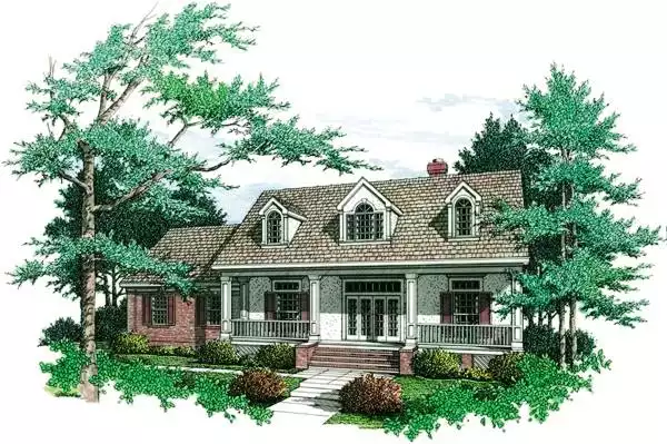 image of cape cod house plan 3855