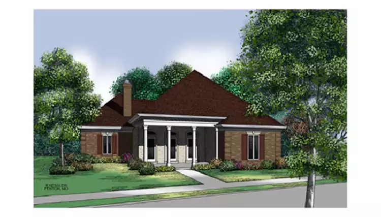 image of southern house plan 6859