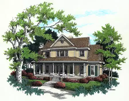 image of country house plan 4408