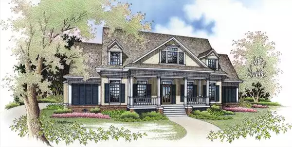 image of colonial house plan 4797