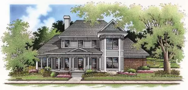 image of colonial house plan 4798