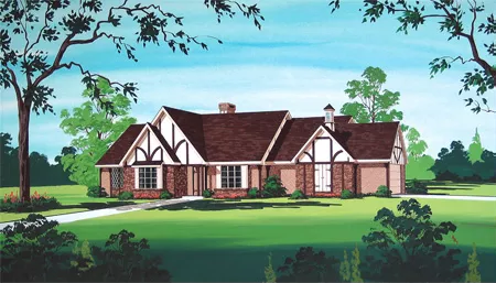 image of country house plan 8642