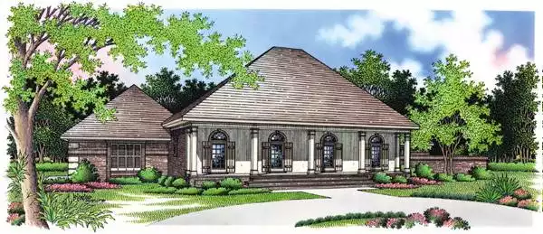 image of colonial house plan 4801