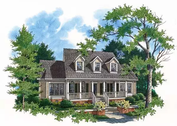 image of cape cod house plan 5371
