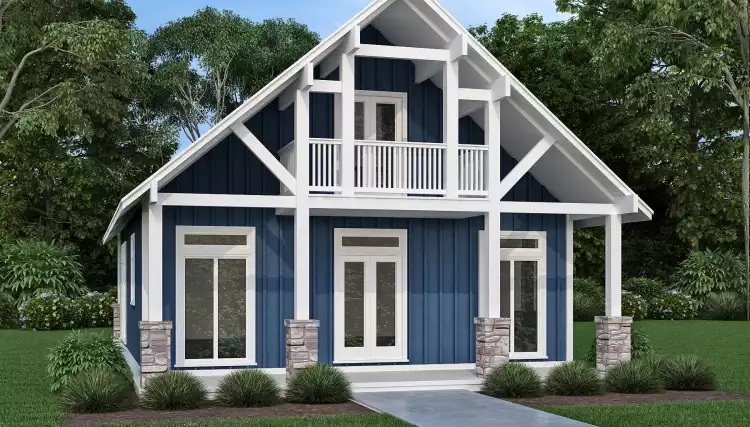 image of beach house plan 6714