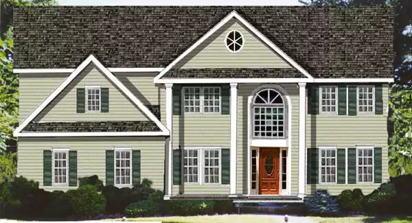 image of colonial house plan 5808