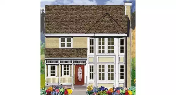 image of victorian house plan 5800