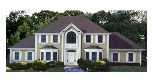 image of colonial house plan 5798