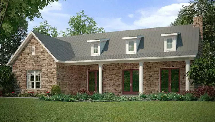 image of t-shaped house plan 5384