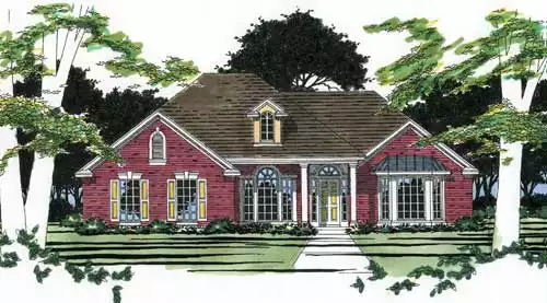 image of southern house plan 2876
