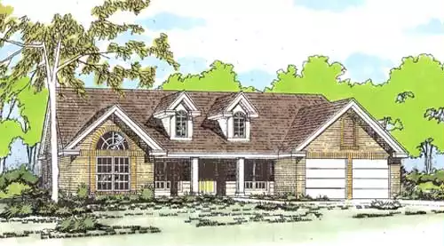 image of cape cod house plan 2890