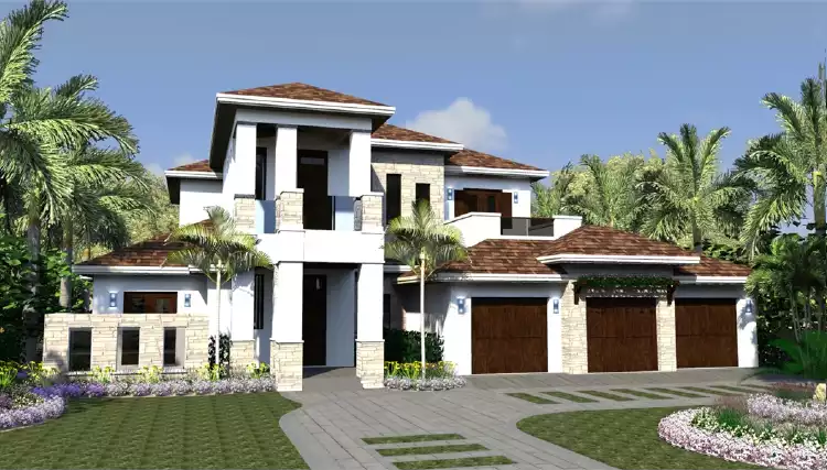 image of contemporary house plan 7277
