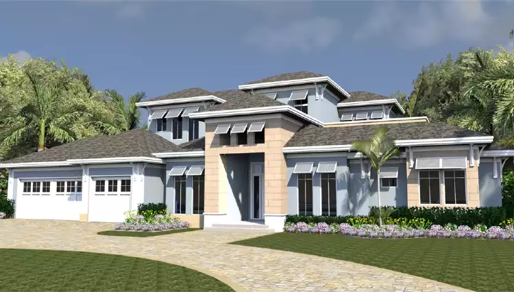 image of contemporary house plan 7279
