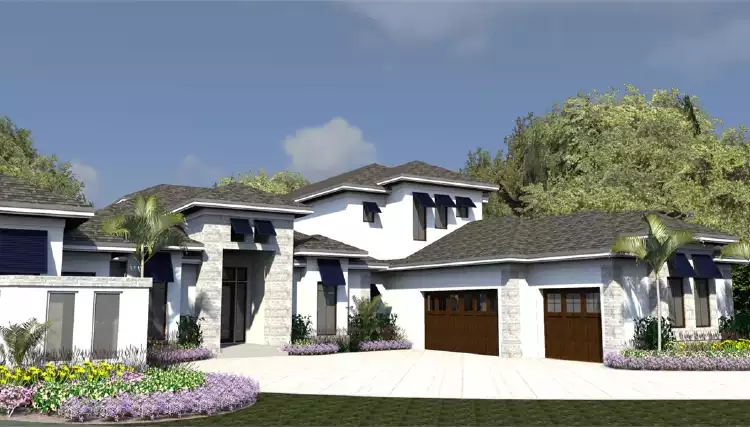 image of contemporary house plan 7536