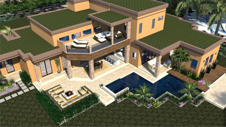 image of contemporary house plan 3403