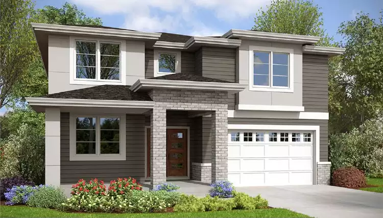 image of contemporary house plan 1342