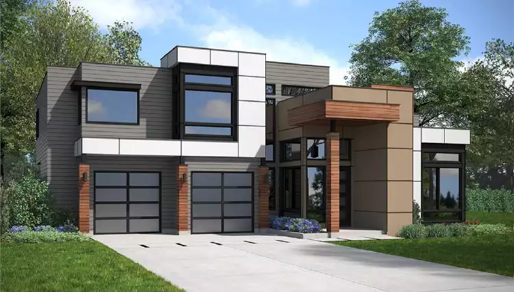 image of contemporary house plan 5076