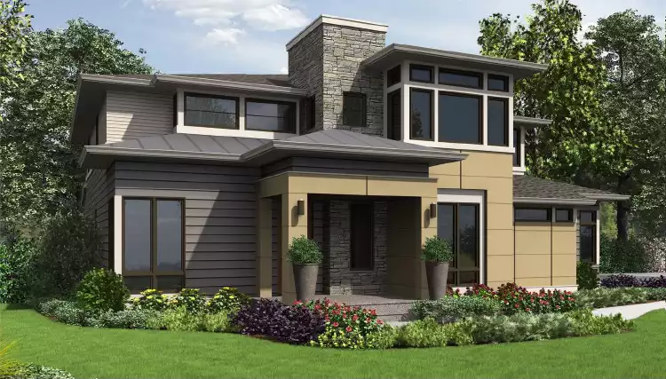 image of contemporary house plan 7094