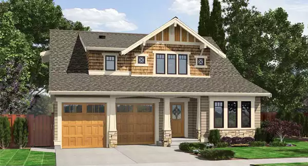image of bungalow house plan 3210
