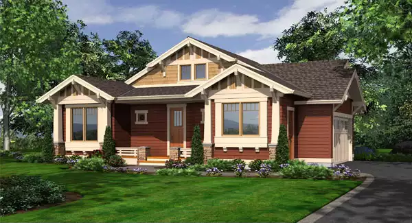 image of bungalow house plan 3241