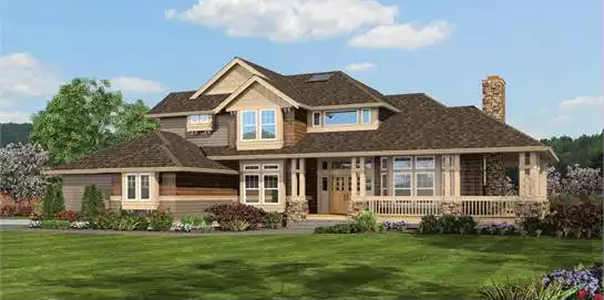 image of 2 story cape cod house plan 2048