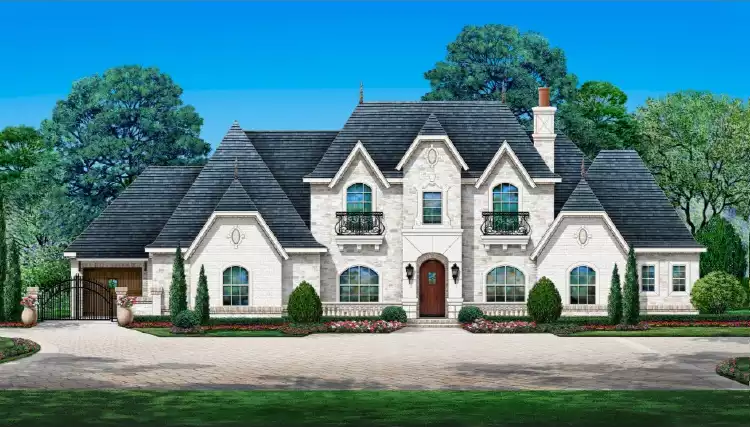image of french country house plan 6648