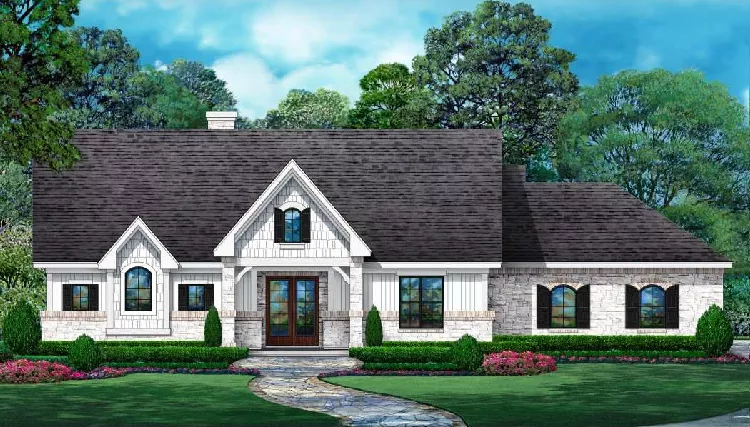 image of ranch house plan 8788