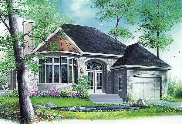 image of bungalow house plan 1124