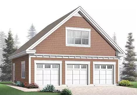 image of garage house plan 4563