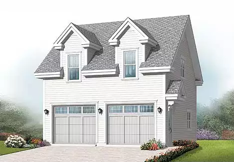 image of garage house plan 4569