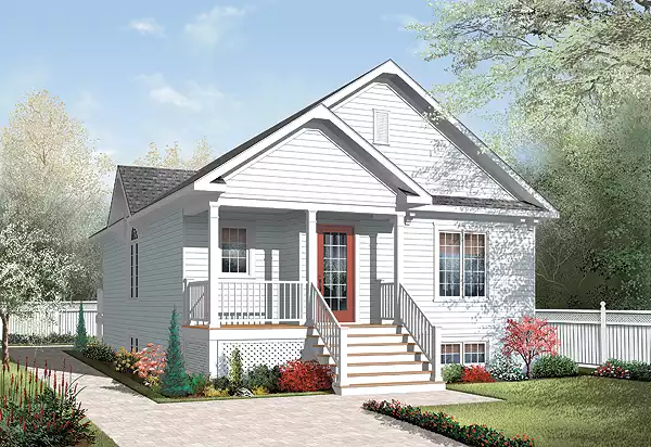 image of bungalow house plan 3196