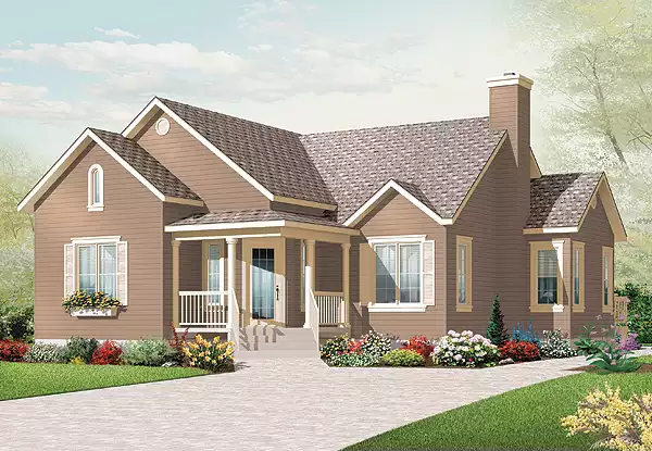 image of bungalow house plan 3198