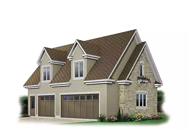 image of garage house plan 1213
