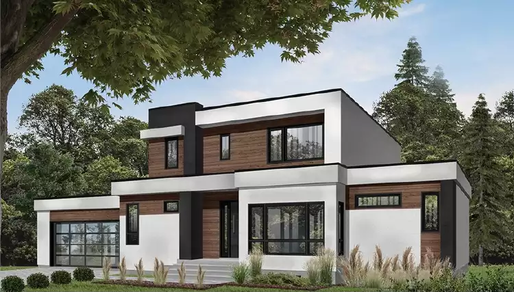 image of contemporary house plan 1440