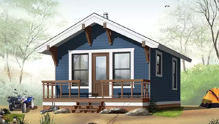 image of beach house plan 1490