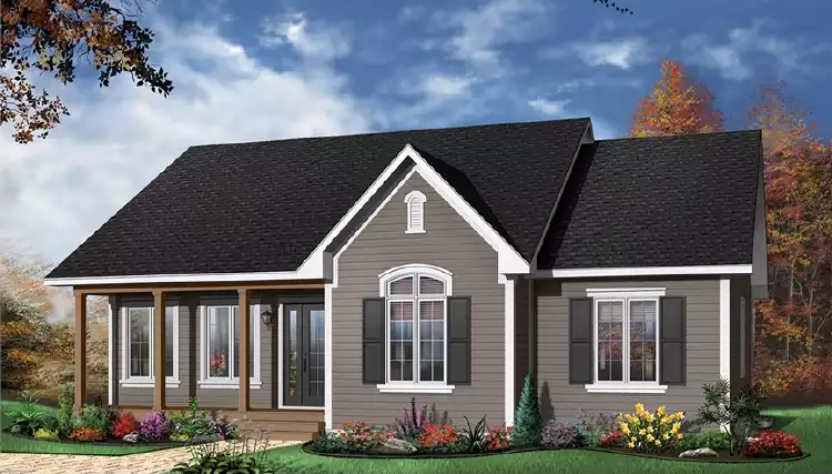 image of bungalow house plan 4200