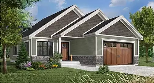 image of ranch house plan 5040