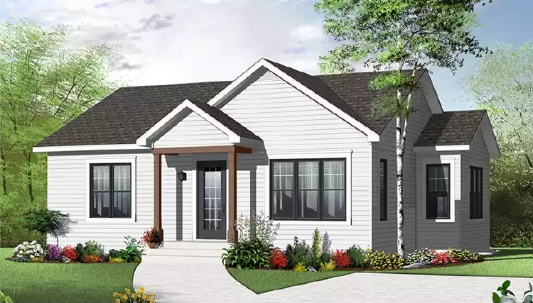 image of ranch house plan 5335