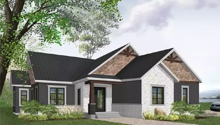 image of ranch house plan 6089