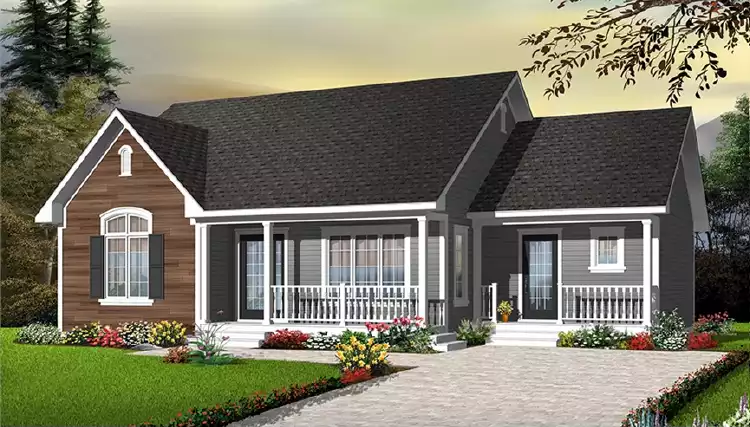 image of ranch house plan 6338