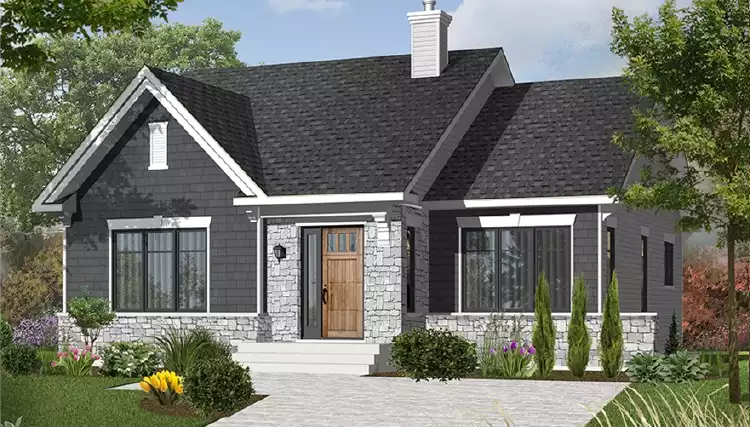 image of ranch house plan 6402