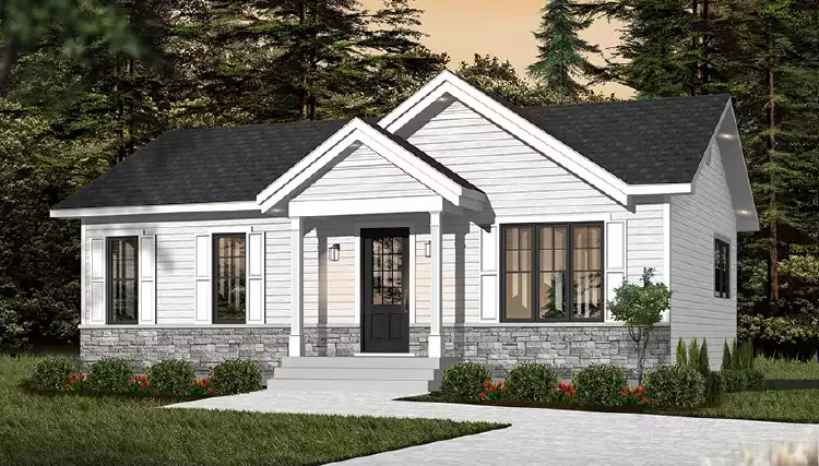 image of ranch house plan 6610