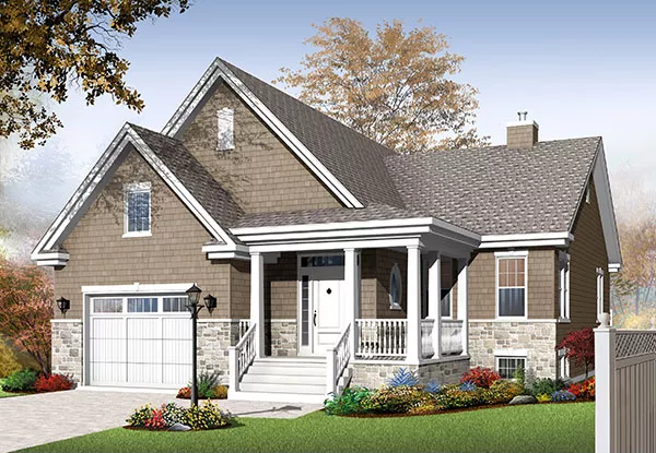 image of cottage house plan 9574