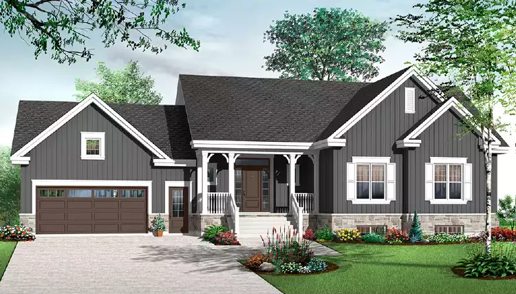 image of bungalow house plan 3282